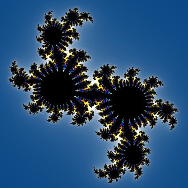 Fraktal çiçek desenli