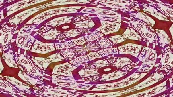 Kaleidoscopic gerado vídeo loop sem costura — Vídeo de Stock