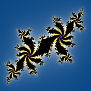 Fraktal çiçek desenli