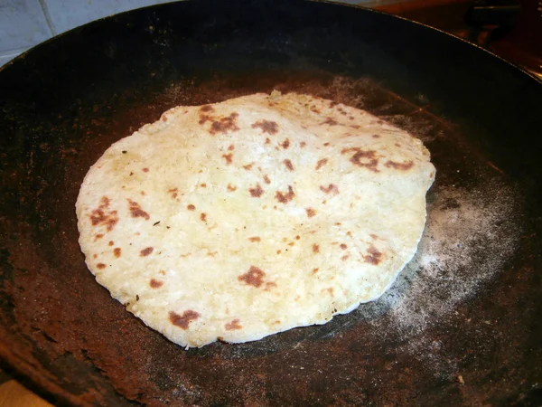 Baked dried Moravian potato pancake — Stock Photo, Image
