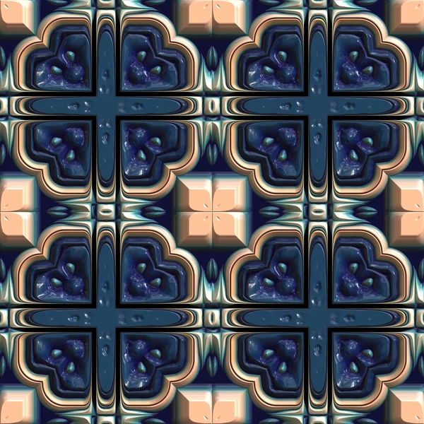 Glazed tiles seamless generated texture — Stock Photo, Image