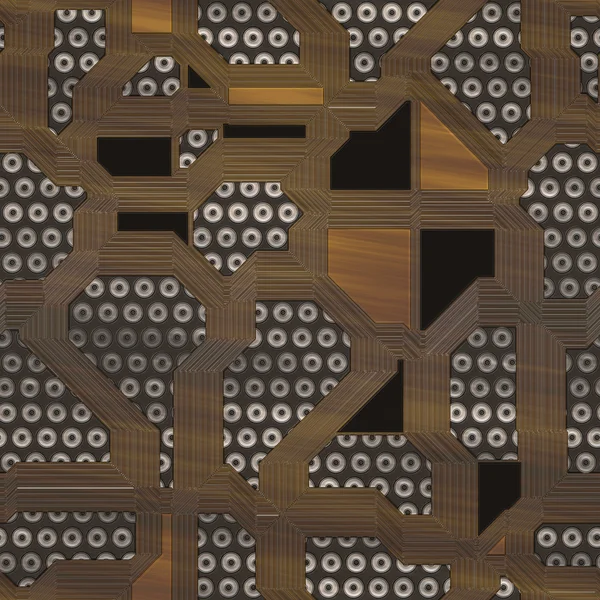 Circuits abstract seamless generated texture — Stock Photo, Image