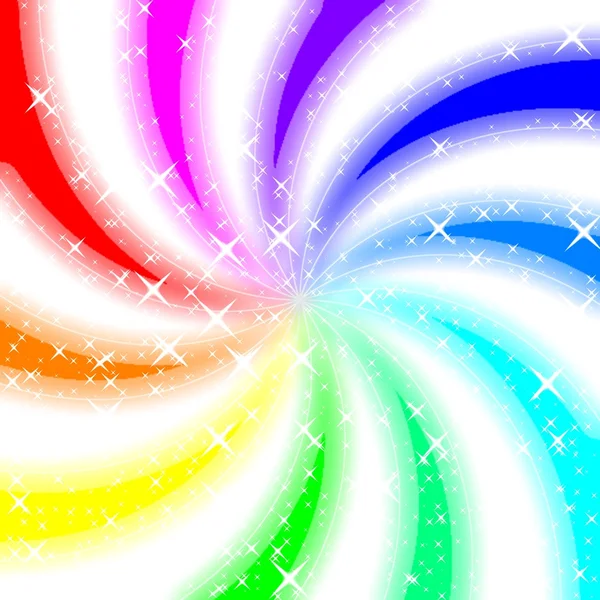 Rainbow swirl glowing background — Stock Photo, Image