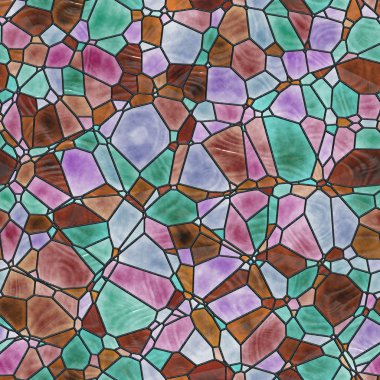 Cam mozaik sorunsuz oluşturulan doku