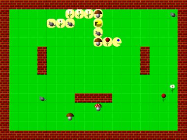 Yılan, retro tarzı oyun pixelated grafik