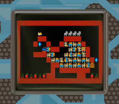LCD ekran ile retro tarzı oyun oluşturulan doku