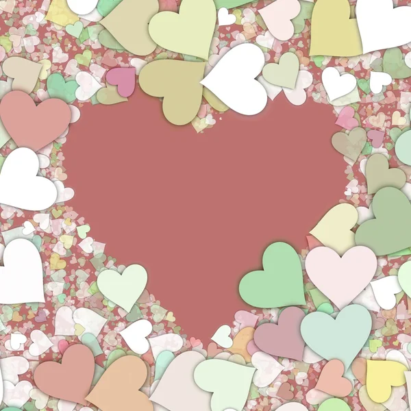 Szeretet szív Valentin alakú — Stock Fotó