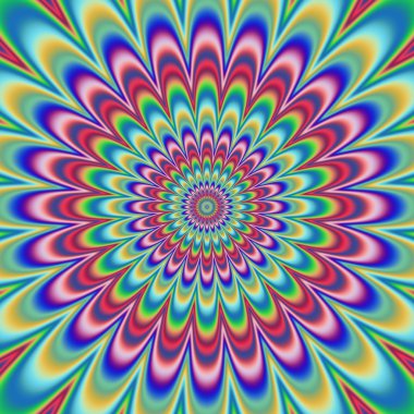 Psikopat çiçek desenli oluşturulan doku