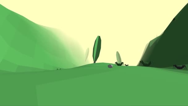 Faible poly rétro style bug monde 