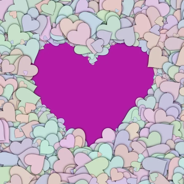 Szeretet szív Valentin alakú — Stock Fotó