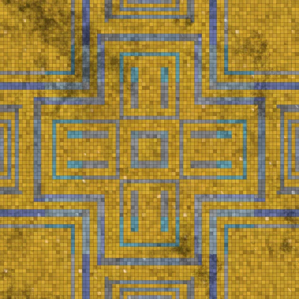 Tiles mosaic generated seamless texture — Stock Photo, Image