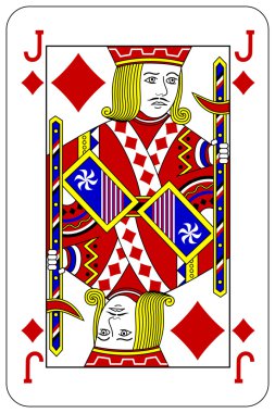 Poker oyun kağıdı Jack elmas
