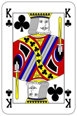 Poker oyun kağıdı Kral kulübü