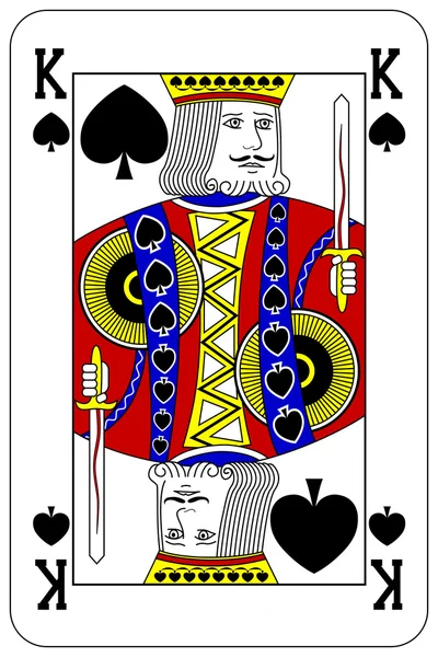 Poker carte da gioco King vanga — Vettoriale Stock