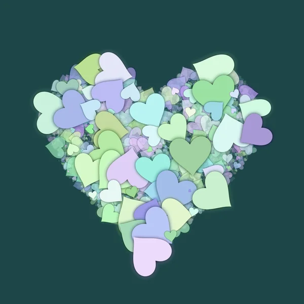 Älska hjärta Valentine form — Stockfoto