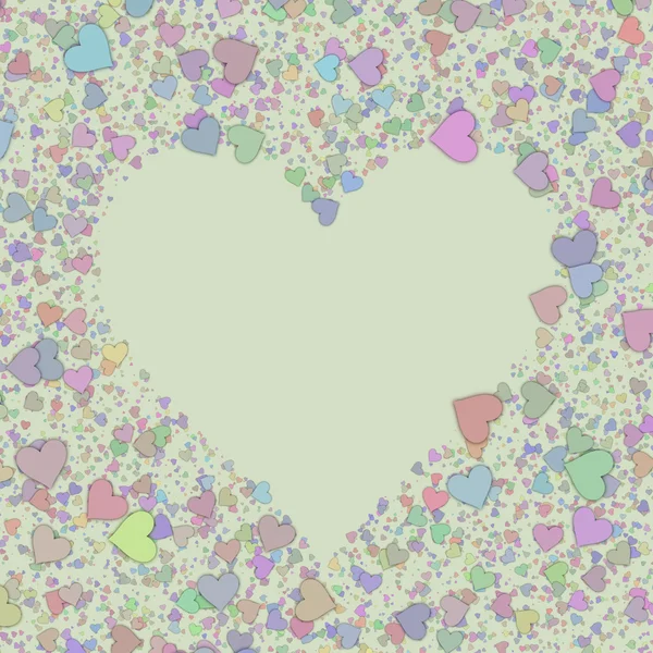 Miłości serce Valentine kształt — Zdjęcie stockowe