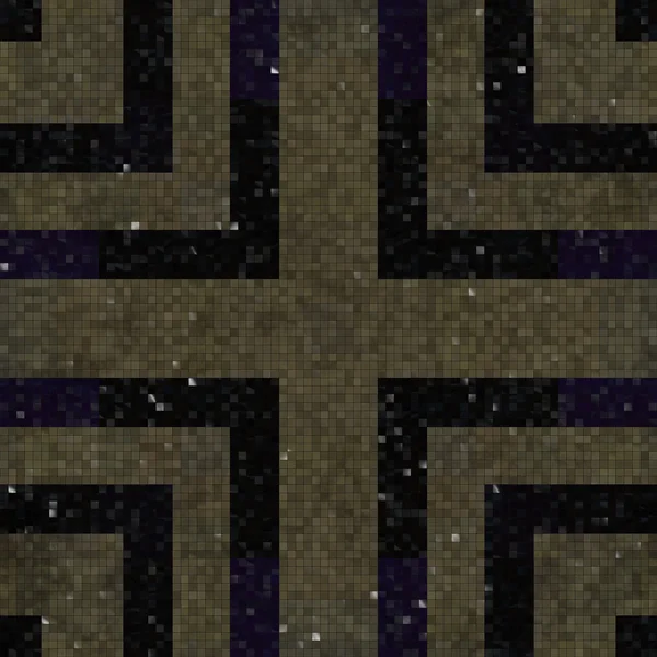 Tiles mosaic generated seamless texture — Stock Photo, Image