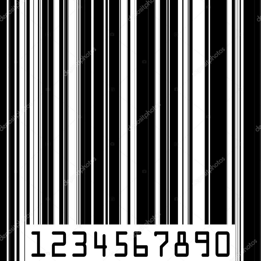 Abstract barcode strip