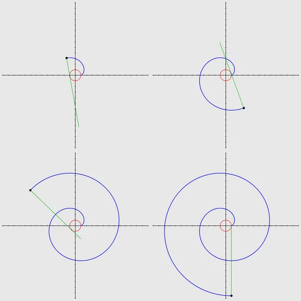 Desenho evolução demonstração espiral — Fotografia de Stock
