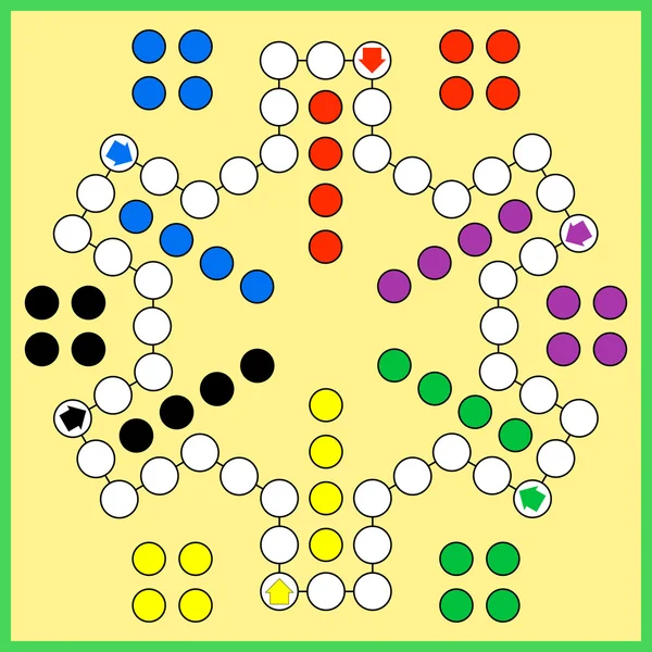 Ludo gioco da tavolo — Vettoriale Stock