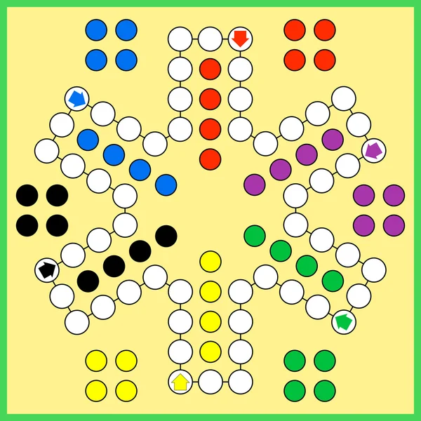 Ludo gioco da tavolo — Vettoriale Stock