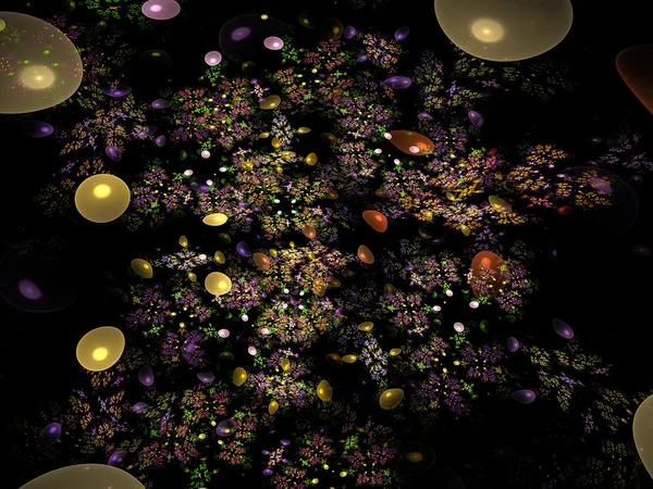 Flores fractales generadas patrón — Foto de Stock