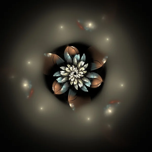 Fractal flower pattern — Stock Photo, Image