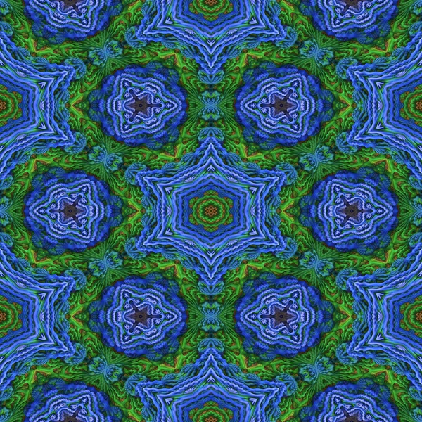 Padrão caleidoscópio fractal — Fotografia de Stock