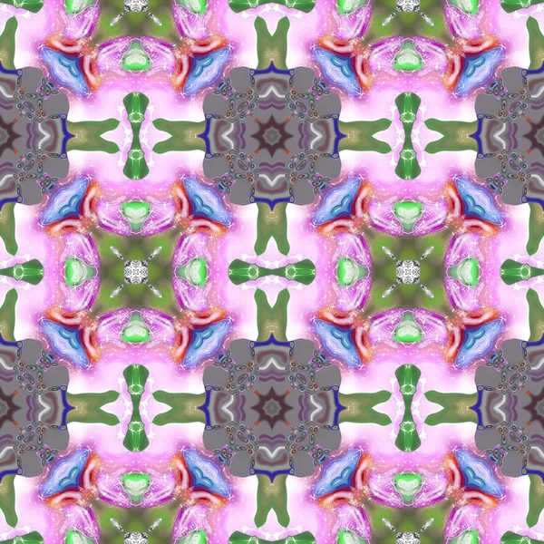 Kaleidoscopic ornamental pattern — Stock Photo, Image