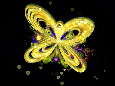 Fraktal Soyut kelebek