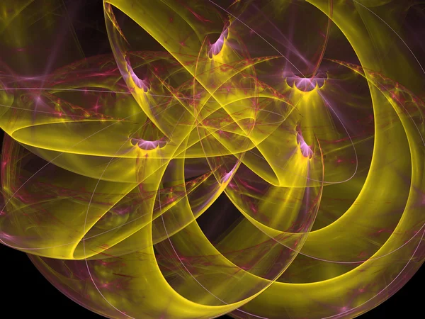 Flammes fractales générées modèle — Photo