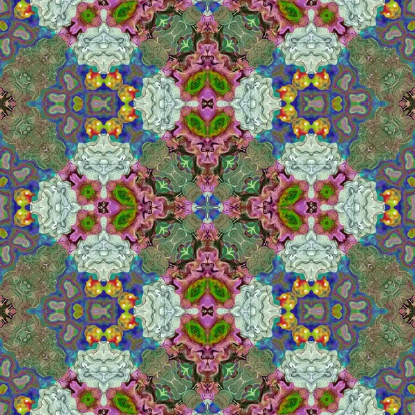 Kaleidoscopic ornamental pattern — Stock Photo, Image