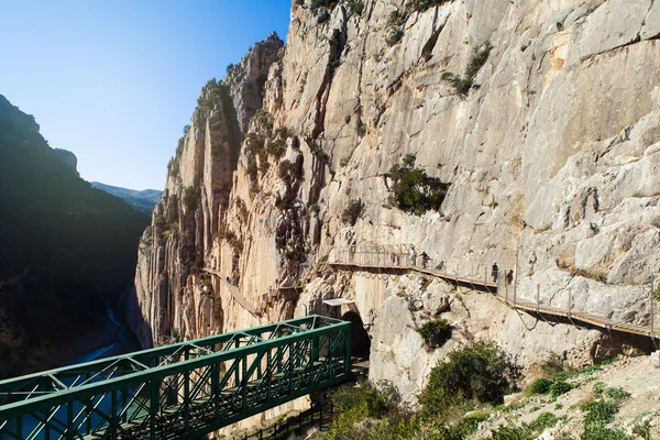 "Caminito del Rey" route. Malaga, Spain. — Zdjęcie stockowe