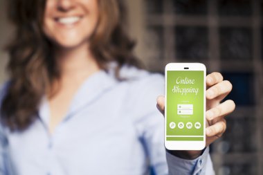 Online alışveriş mobil uygulaması.