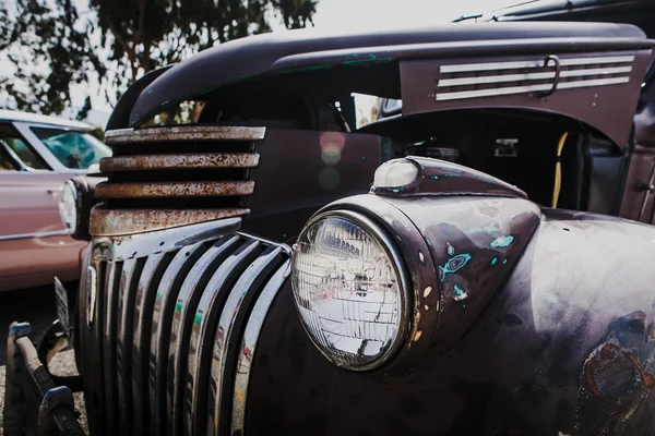 古い車のヘッドランプの詳細. — ストック写真