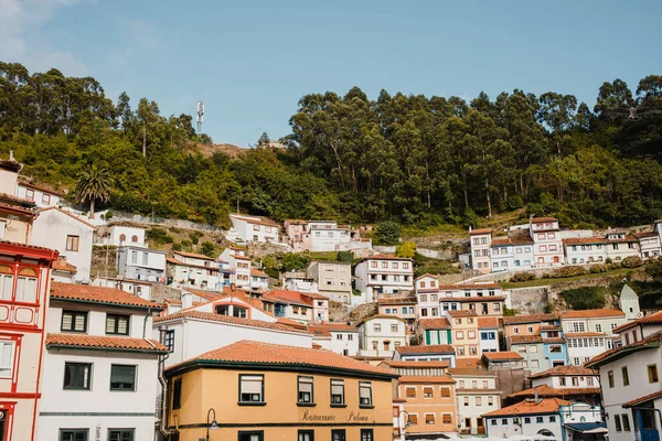 Cudillero España Agosto 2020 Paisaje Urbano Del Pueblo Cudillero Norte — Foto de Stock