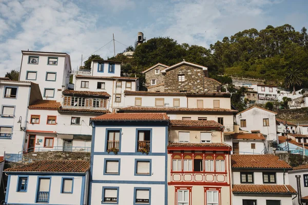 Cudillero España Agosto 2020 Paisaje Urbano Del Pueblo Cudillero Norte — Foto de Stock