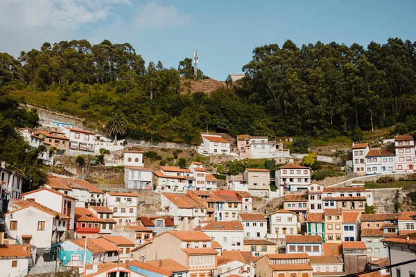 Cudillero España Agosto 2020 Paisaje Urbano Del Pueblo Cudillero Norte — Foto de Stock