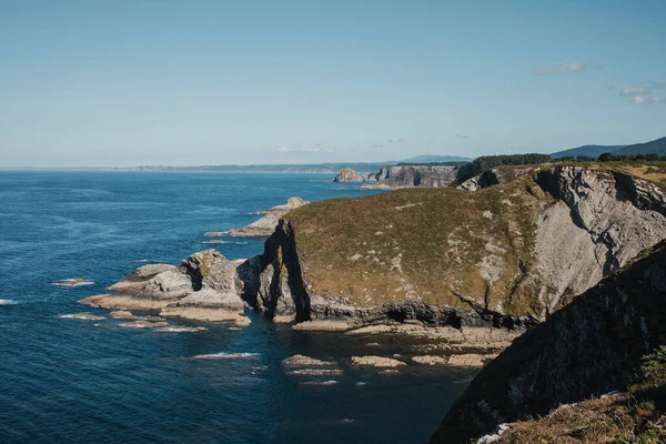 Mer Cantabrique Ses Falaises Cuenca Espagne — Photo