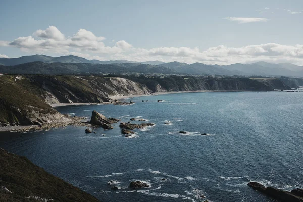 Mer Cantabrique Ses Falaises Cuenca Espagne — Photo