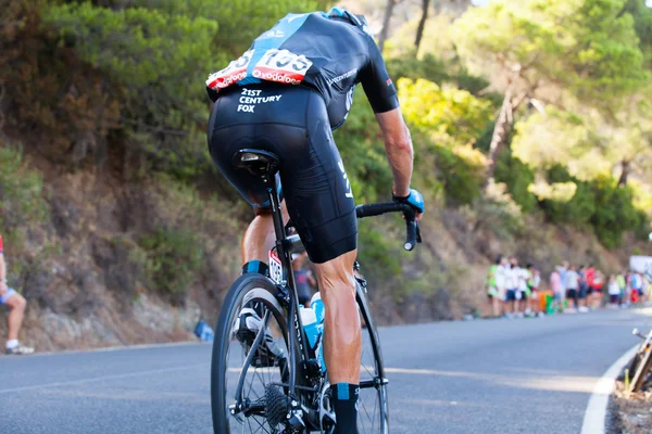 CORDOBA, ESPAÑA - 26 de agosto: Vasyl Kiryienka (Team Sky) pasando —  Fotos de Stock