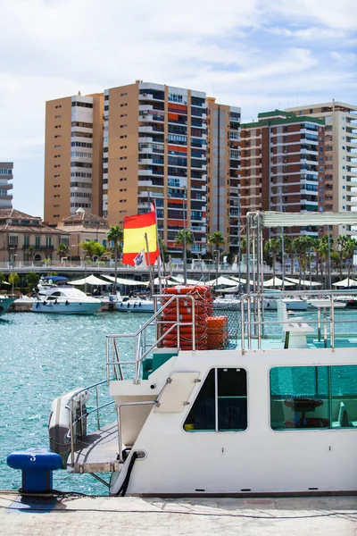 Touristic boat at port — Stock Photo, Image