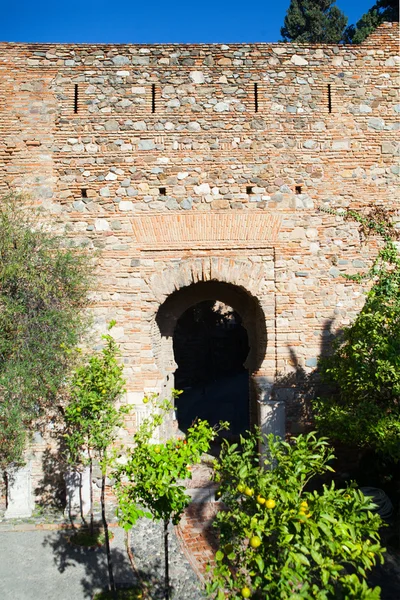 View of Alcazaba of Malaga in Andalusia, Spain. — Stock Photo, Image