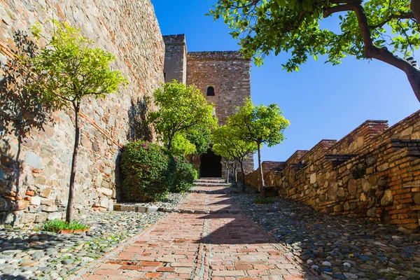 Vista de Alcazaba de Málaga en Andalucía, España . — Foto de Stock