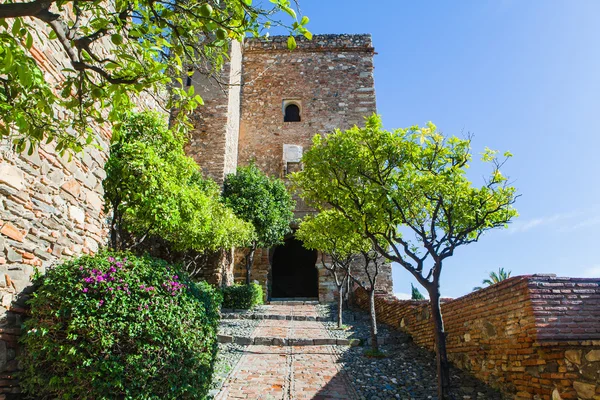 Vista de Alcazaba de Málaga en Andalucía, España . — Foto de Stock