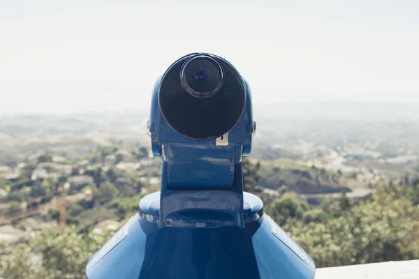 Close-up de telescópio azul . — Fotografia de Stock