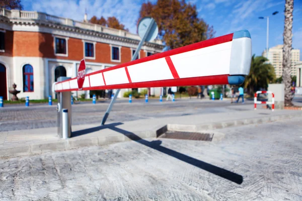 Voertuig toegang barrière. — Stockfoto