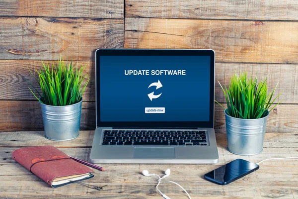 Actualizar aviso de software . — Foto de Stock