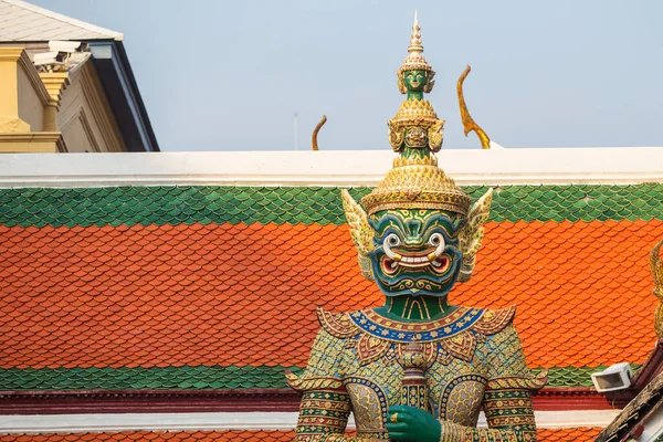 Demon Guardian Wat Phra Kaew Temple Emerald Buddha Bangkok Thailand — Photo