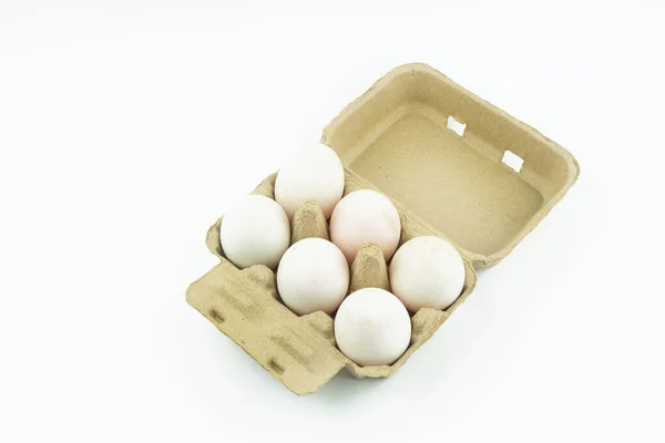 Ördek Yumurtaları Beyaz Arkaplanda Izole Edildi — Stok fotoğraf
